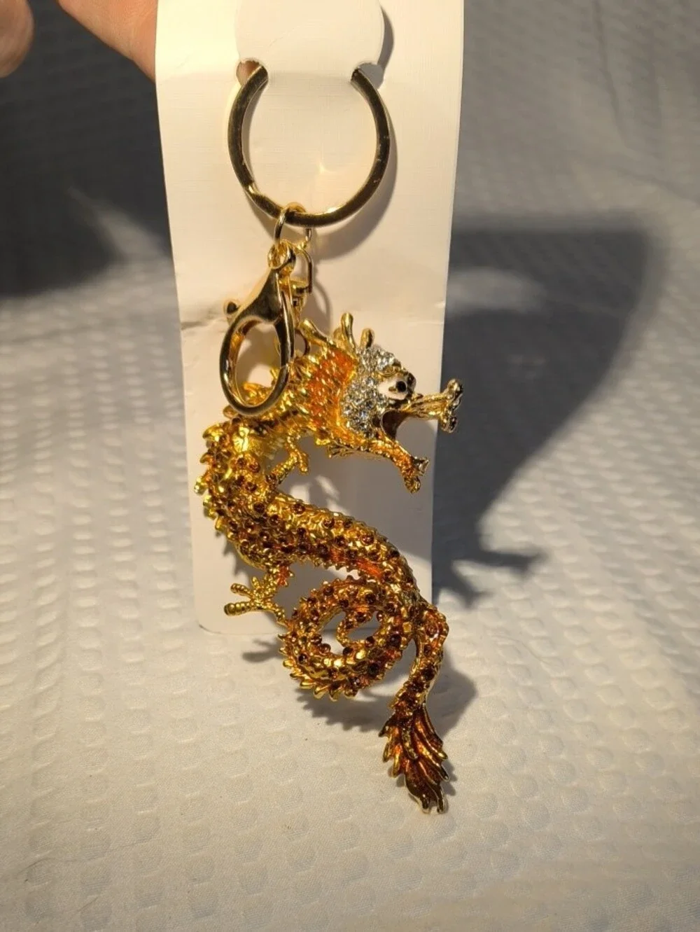 Gold Dragon Keychain Charm - Fashion Jewelry 6